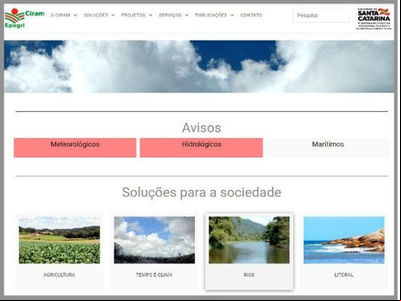 Site da Epagri/Ciram é reformulado e traz novas funcionalidades